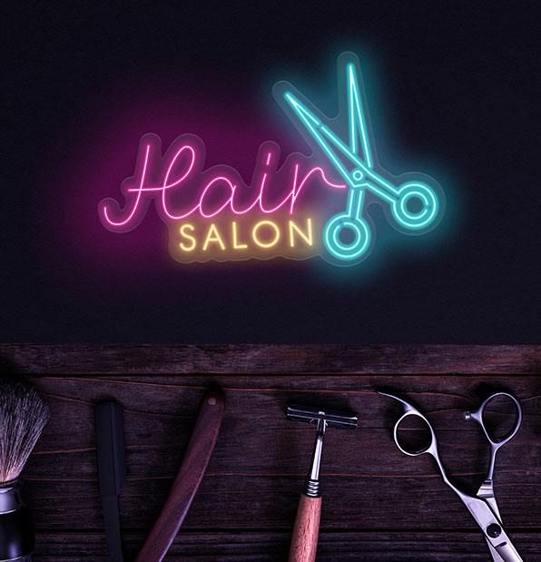 Hair Salon Neon Sign